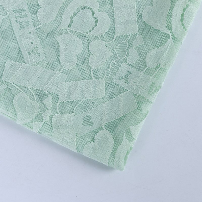 Dress Heart Cutwork Nylon Lace Fabric for Women's Wear Wholesale Suppl 7